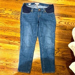 Madewell maternity slim boy jeans